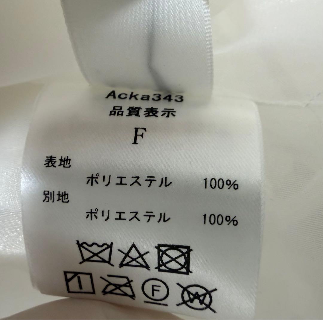 トップス Acka. flower peplum blouse