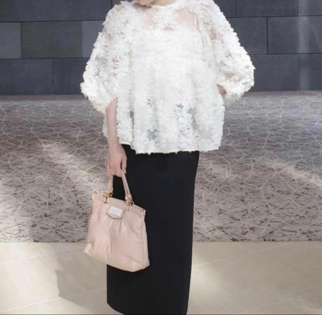 トップス Acka. flower peplum blouse