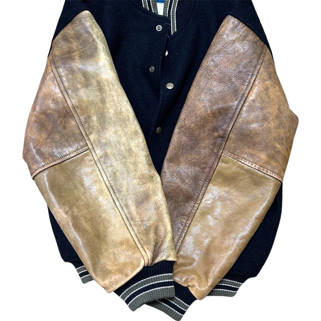 【専用】O'NEILL オニール【L】スタジャン バックロゴ レザー切替え 本革