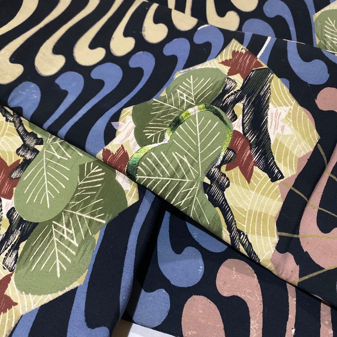 名古屋帯 アンティークとピンクベージュ半衿