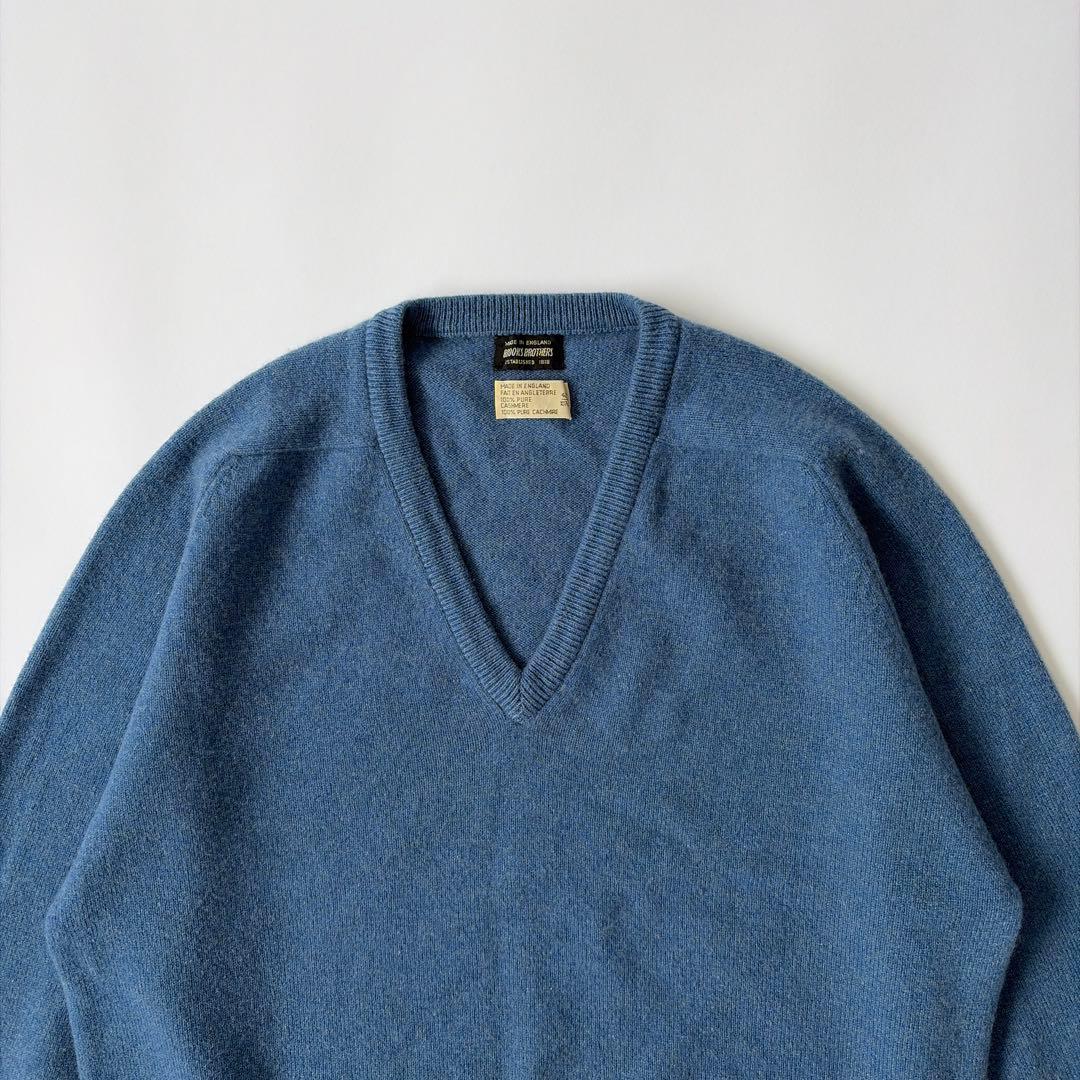 70-80s イングランド製 ブルックスブラザーズ カシミアセーター