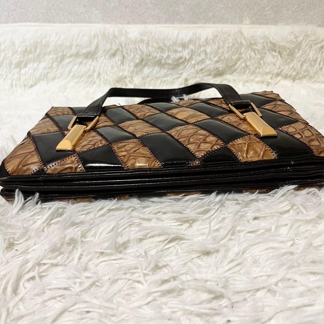 【希少】エキゾチック　ハンドバッグ　和装