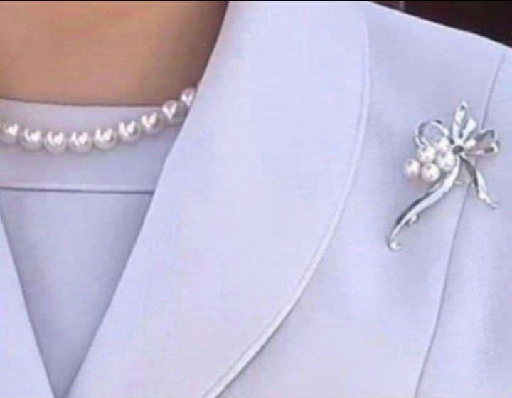 【美品 最高級】ミキモト ブローチ パール リボン 愛子様 ご着用