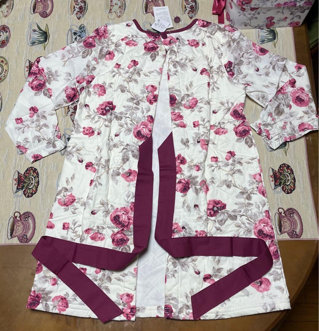 レア未使用 ローラアシュレイ ロージズ ワンピース エプロン リボン