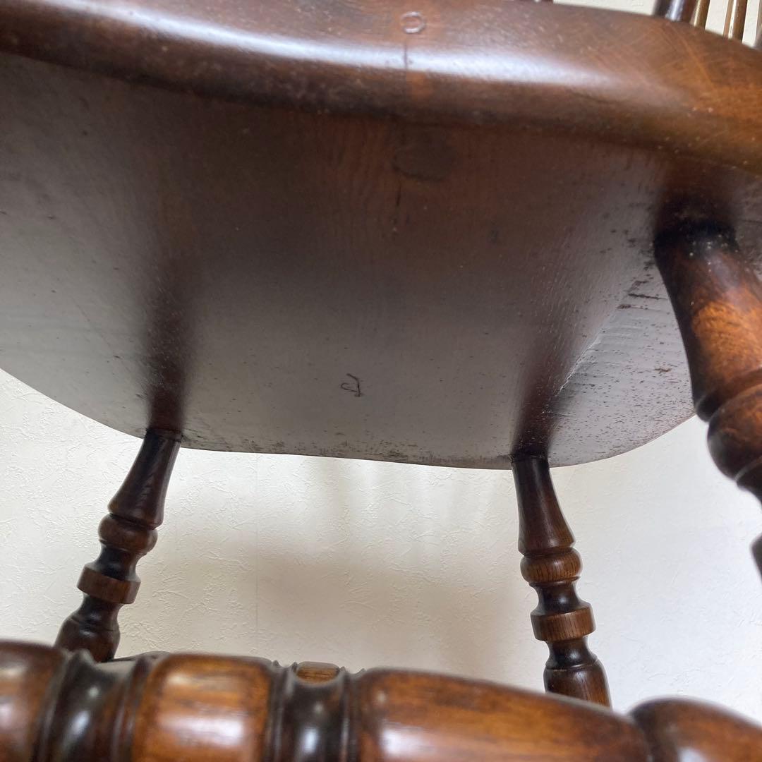 ロッキングチェア 木製 1脚ソファー オーク アンティークチェア　ハート