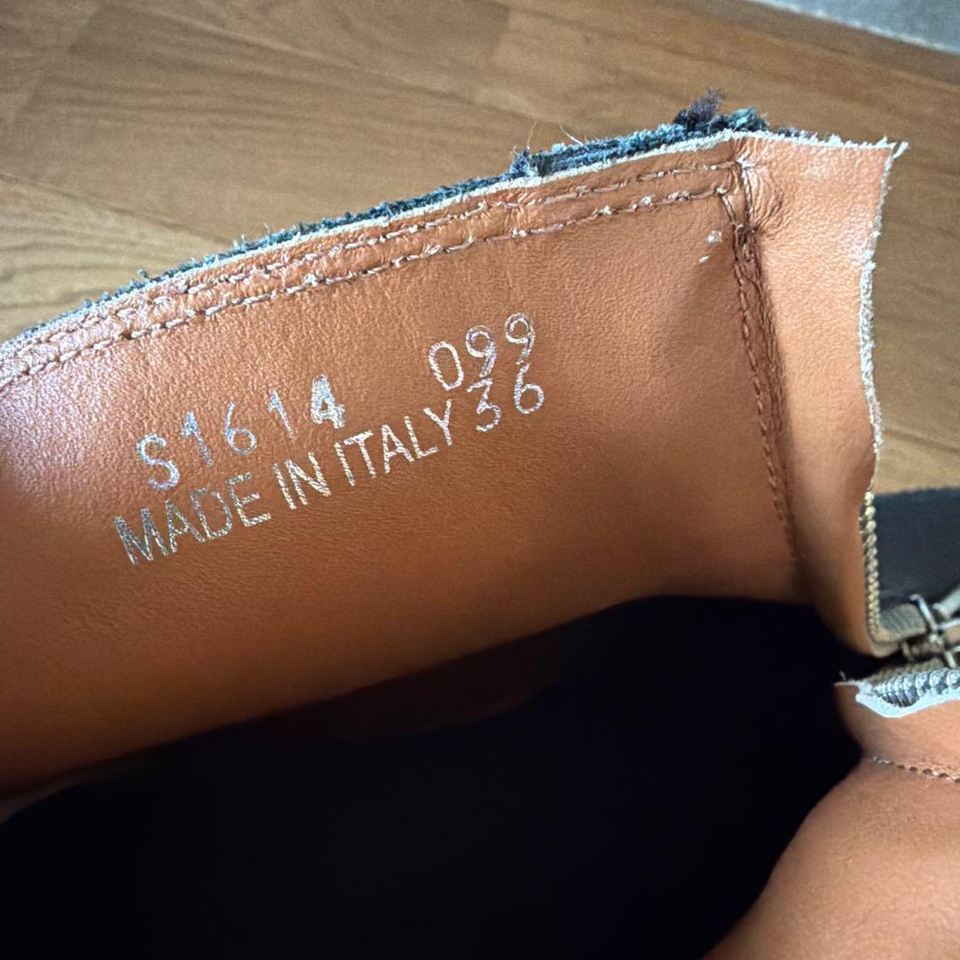 GANNI ガニー ｜チャンキーソールフロントジップアンクルブーツ