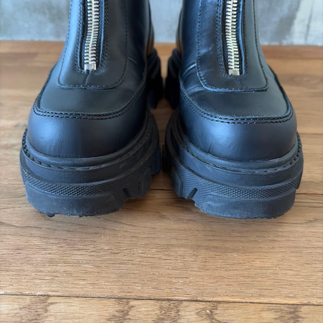 GANNI ガニー ｜チャンキーソールフロントジップアンクルブーツ