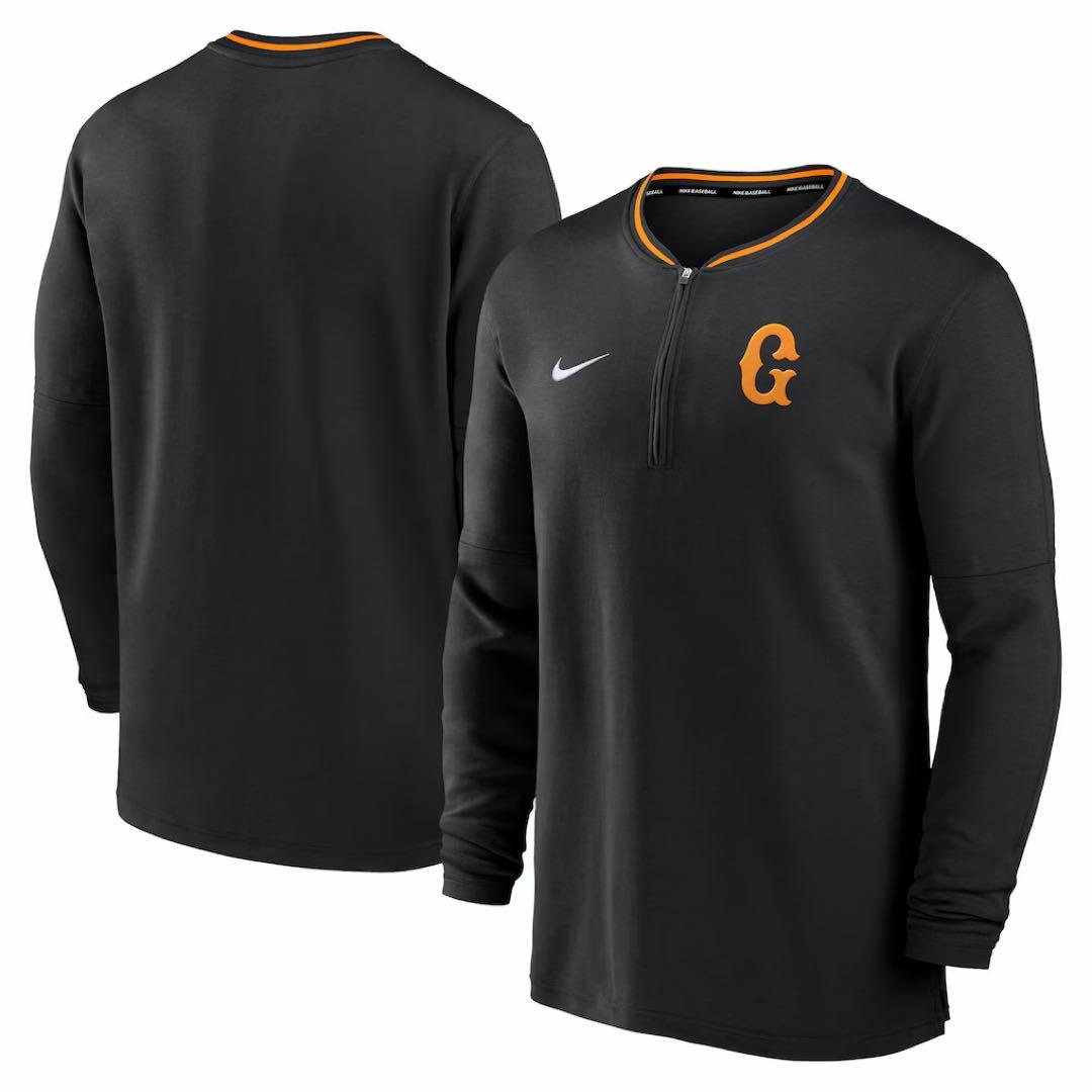 読売ジャイアンツ ナイキ プラクティス ハーフジップ LS トップ M