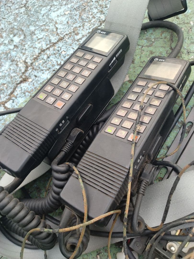 NTT 自動車電話 アンテナ付　昭和レトロ