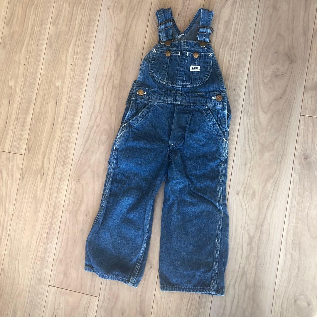 週末限定価格* 超Vintage ☆Lee デニムオーバーオール 100cm