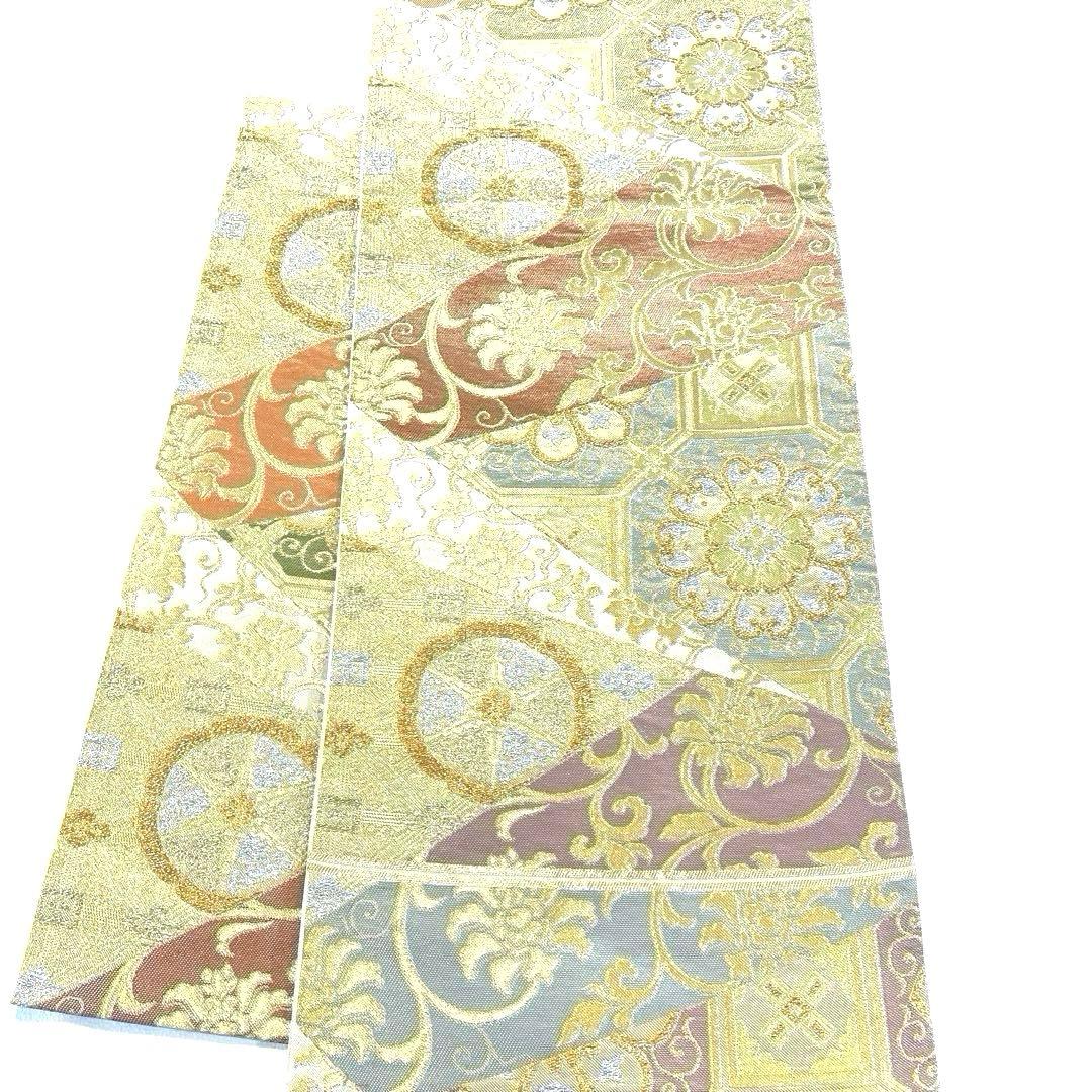 専用帯5043 ●川島織物謹製 高級 正絹 六通 袋帯 花文 華文