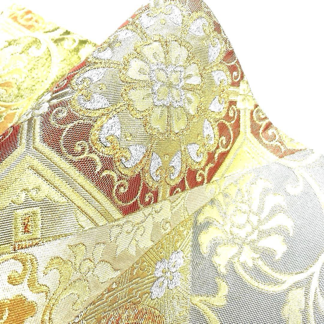 専用帯5043 ●川島織物謹製 高級 正絹 六通 袋帯 花文 華文