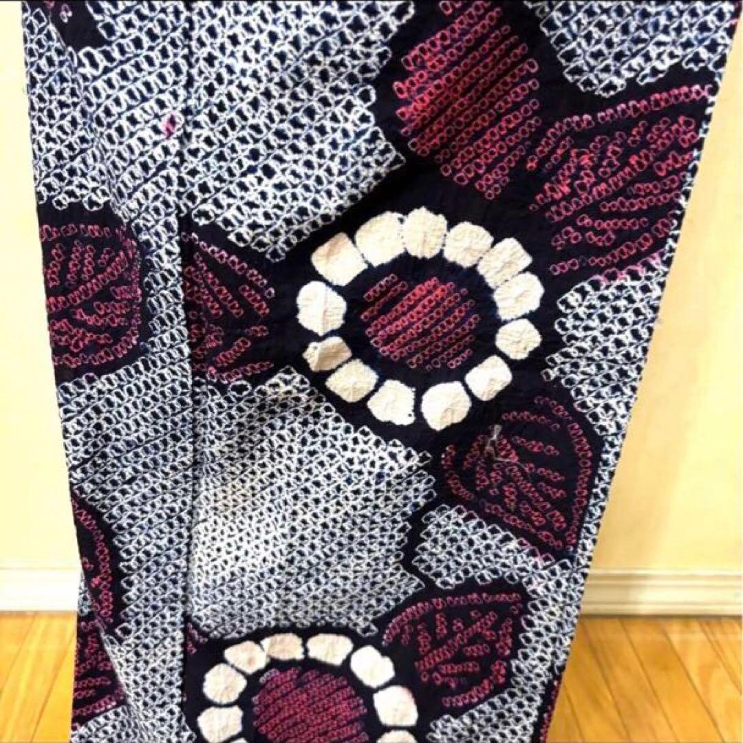 有松鳴海絞り伝統工芸❤️高級半幅帯 レース 帯締め帯留めアクセ付‼️5点セット‼️秀品