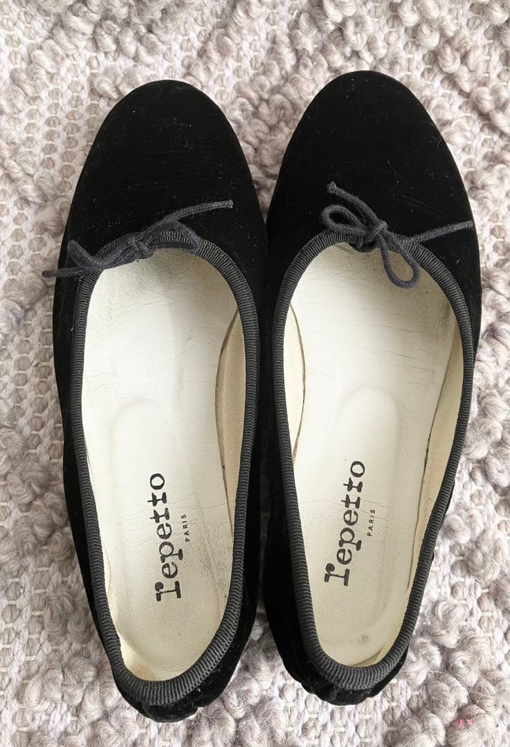 repetto レペット　マノン　39 バレエシューズ　ベロア　ベルベット　黒