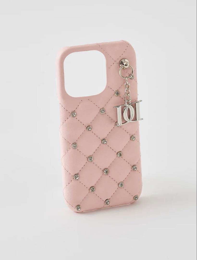 Darich ダーリッチ キルティングビジューDDチャームiPhoneケース