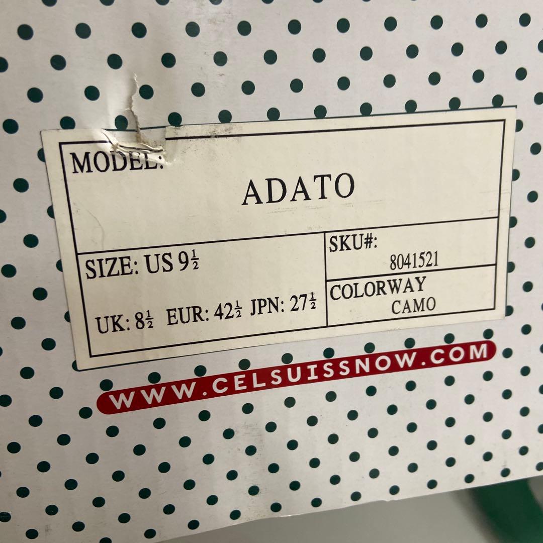 新品・未使用⭐️CELSIUS スノーボードブーツ27.5cm 迷彩