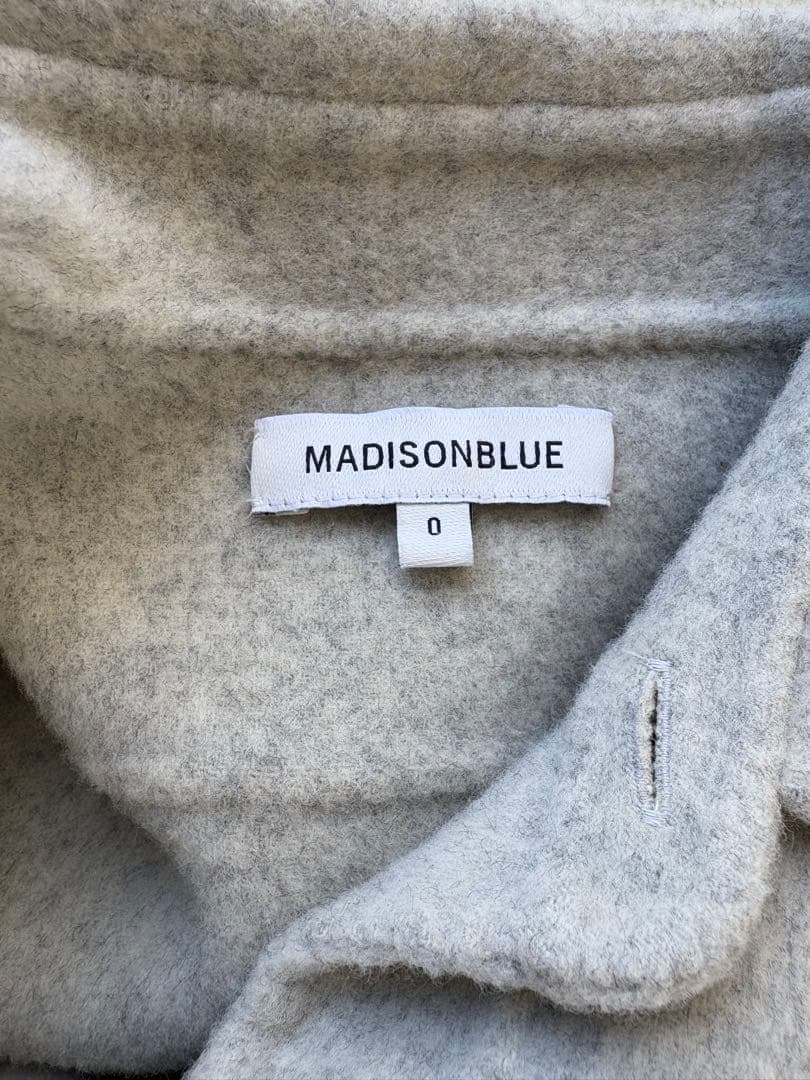 極美品 MADISON BLUE ウールカシミヤCPOシャツジャケット