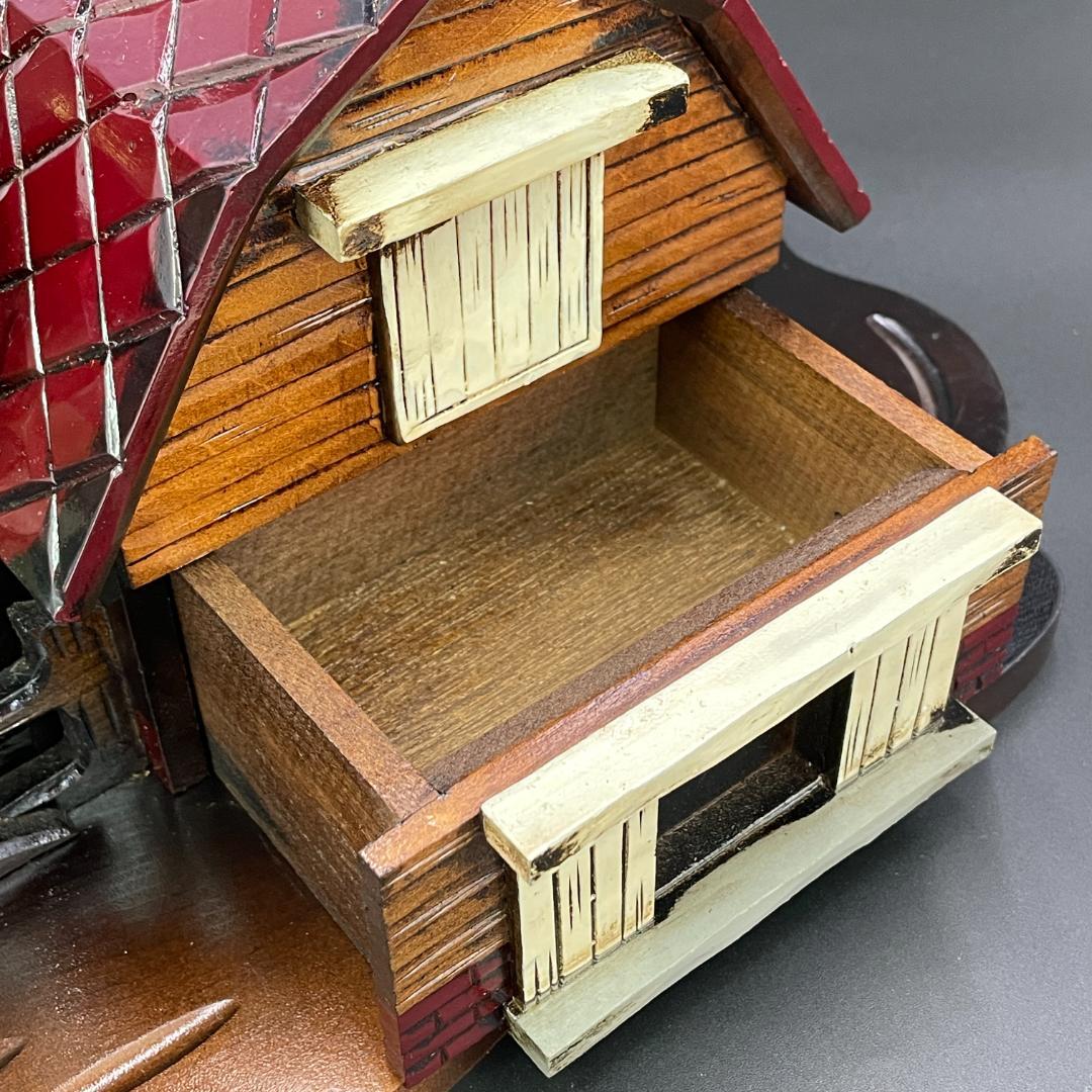 動作品 知床旅情 オルゴール付き牧場模型 鉄道弘済会製 ペン立て R8SB34