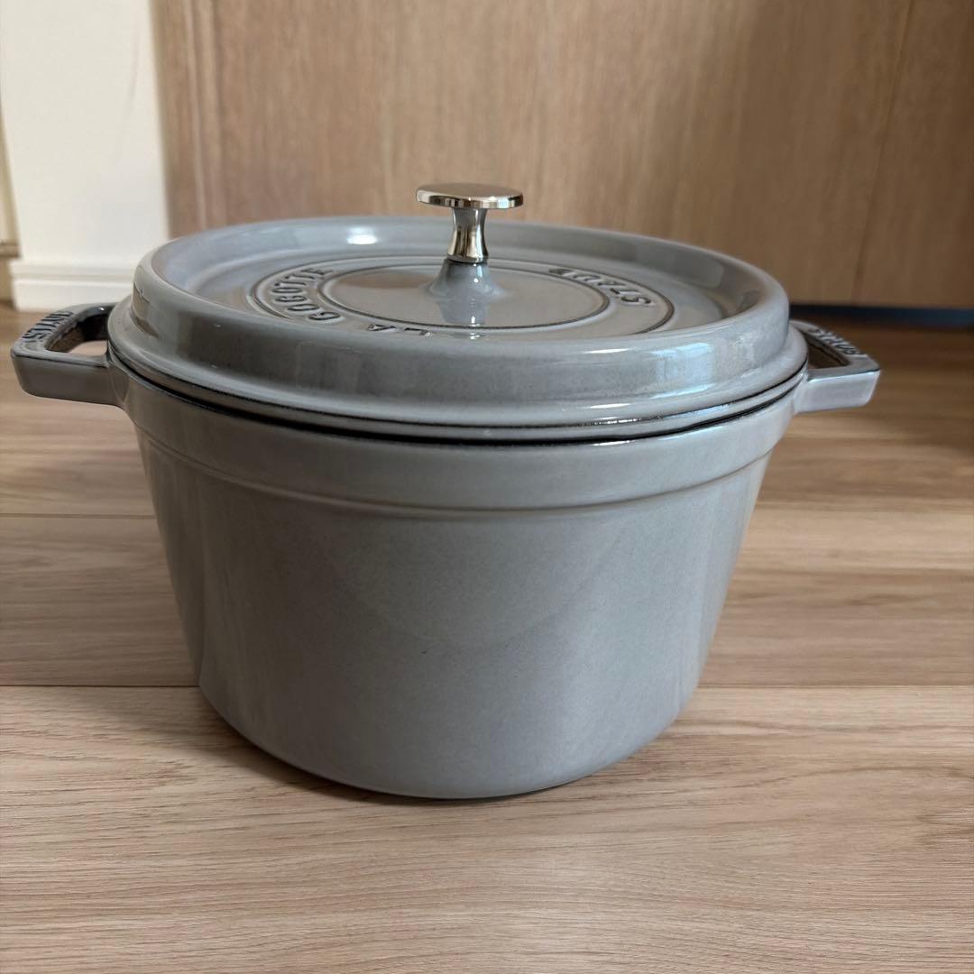 STAUB グランド ココット グレー　24㎝　鍋