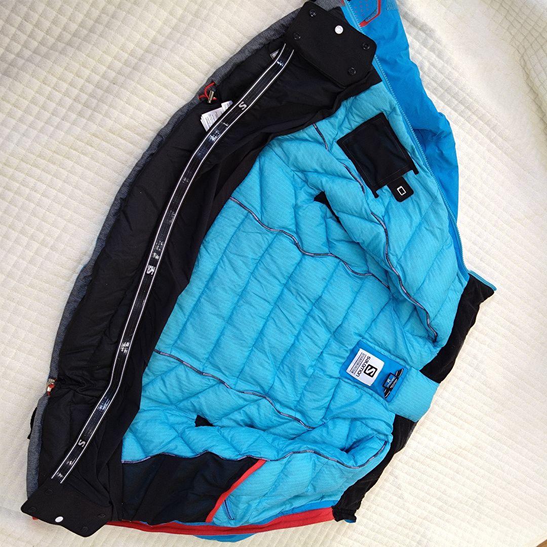 SALOMON GORE-TEX 青 スキーウェア レディースМサイズ