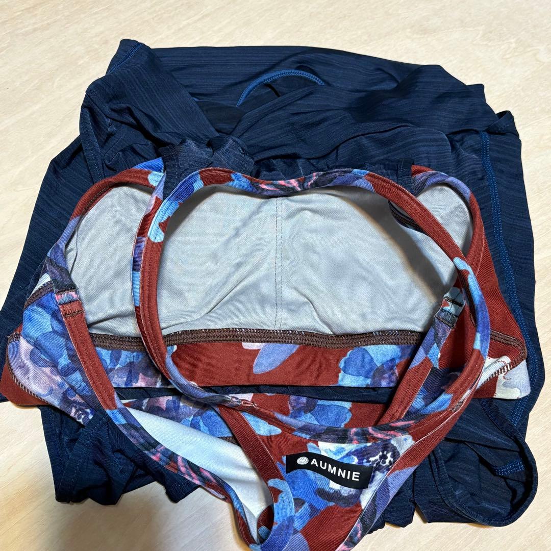 S相当【極美品】AUMNIEアムニー トップス レギンス上下セット フラワー