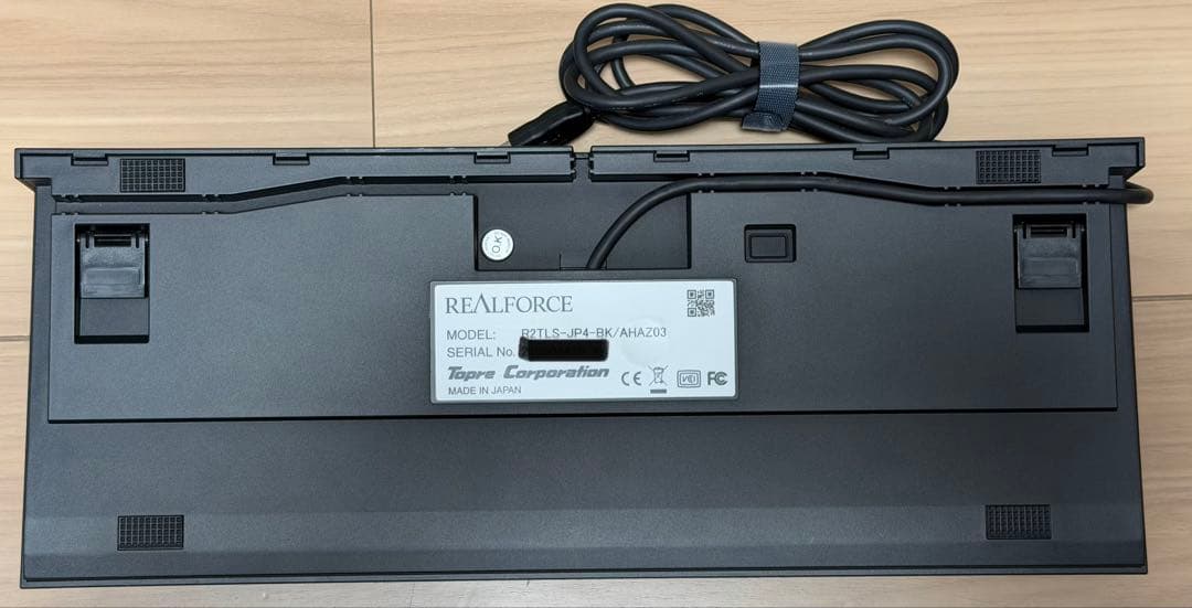 東プレ REALFORCE R2TLS-JP4-BK 静音45g テンキーレス