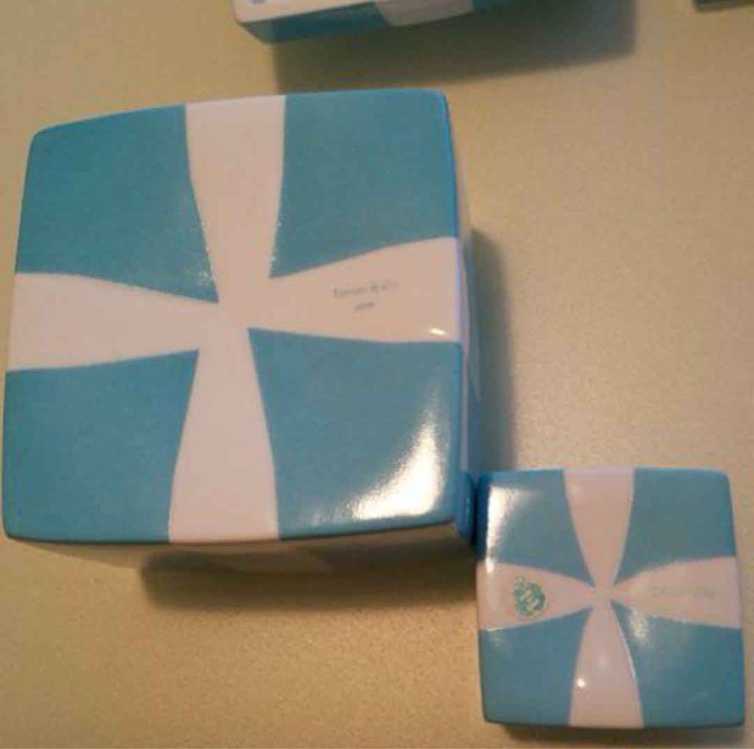 美品・レア品　ティファニーブルーボックス小物入れ　大小セット