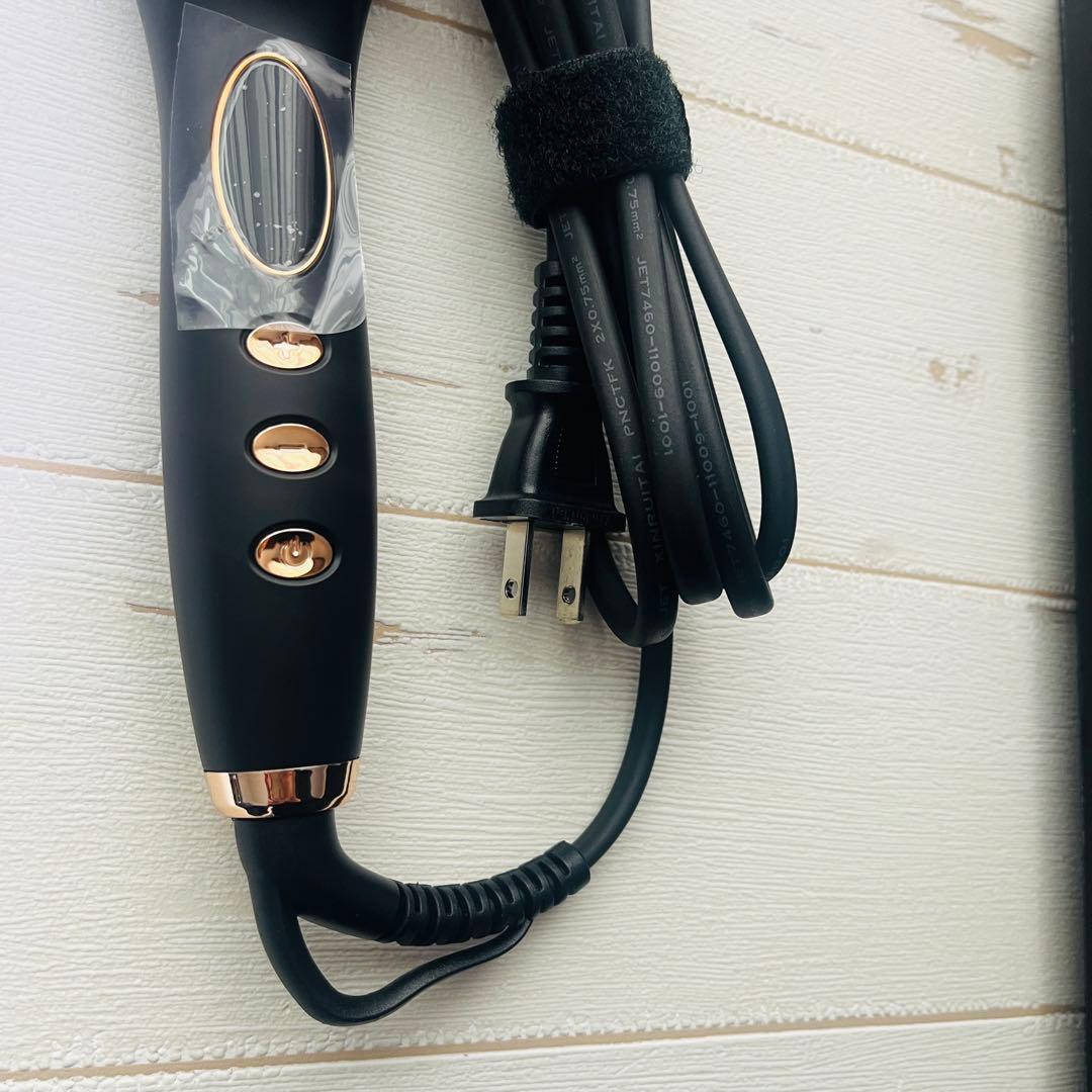 【新品未使用】ルピリーナ プラズマイオンヘアブラシ ヒートブラシ ブラック