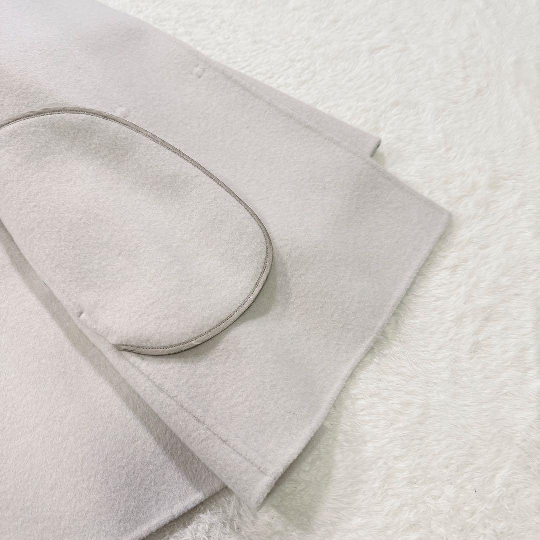 【美品】ボールジィ　プレミアムウールリバー フーデッドショートコート　薄ベージュ