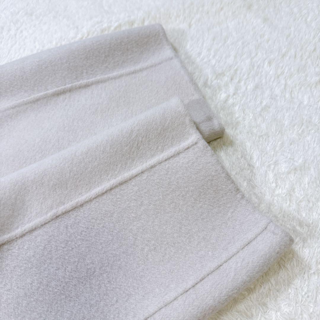 【美品】ボールジィ　プレミアムウールリバー フーデッドショートコート　薄ベージュ