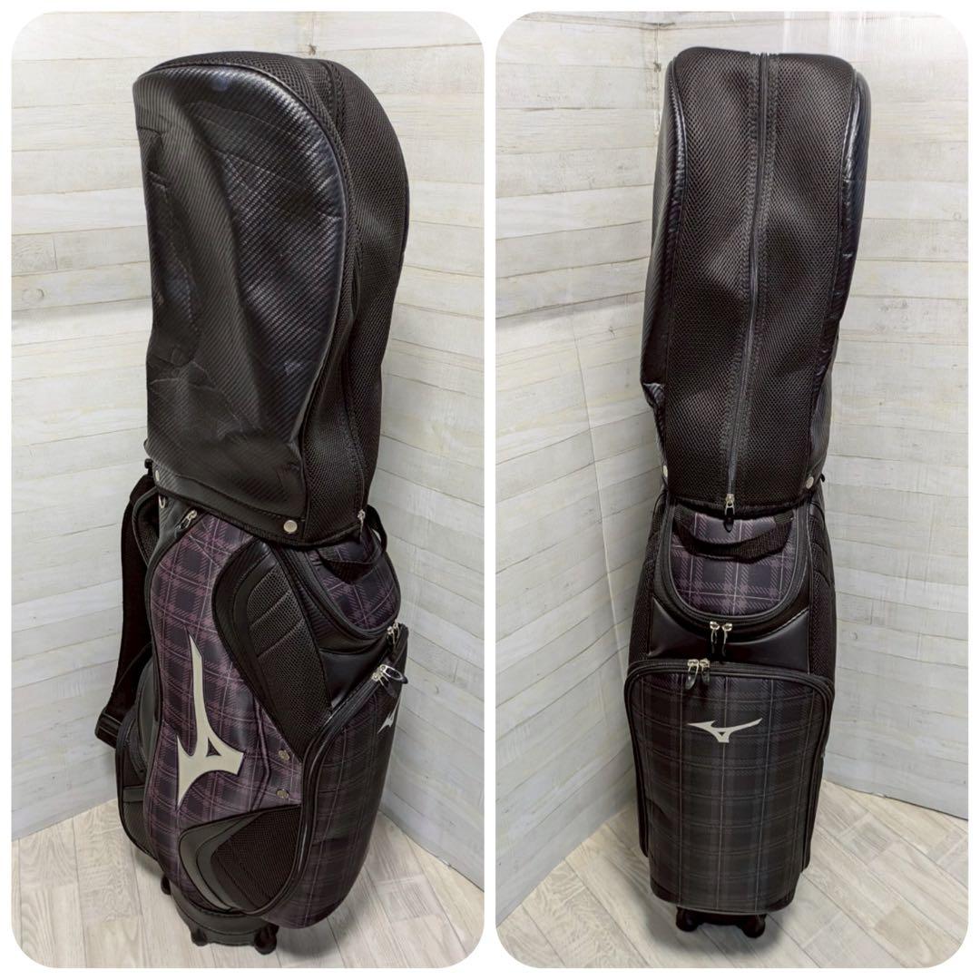 MIZUNO キャディバッグ チェック柄デザイン【左右で色違い】