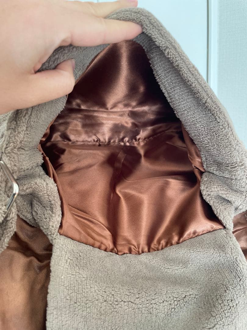 CHANEL ブラウン フリース ショルダーバッグ