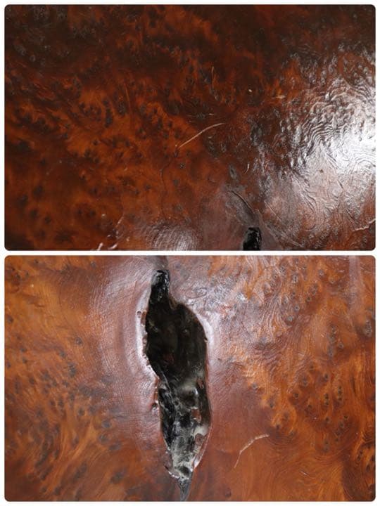 天然木 極上 衝立 仕切 パーテーション バール杢 瘤杢 鳥眼杢 年代物 和