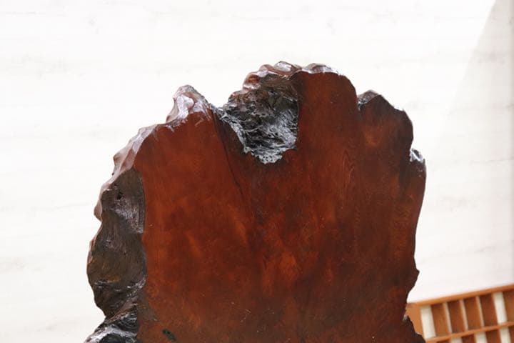 天然木 極上 衝立 仕切 パーテーション バール杢 瘤杢 鳥眼杢 年代物 和