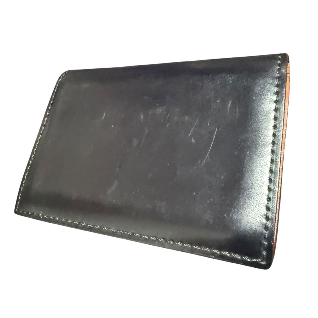 GANZO THIN BRIDLE (シンブライドル)通しマチ 名刺入れ