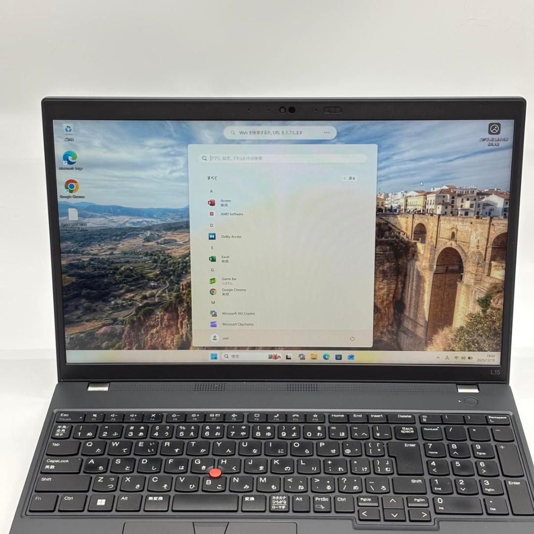 Windowsノート本体 ThinkPad L15 Gen 3 AMD Ryzen 5 PRO 5675U