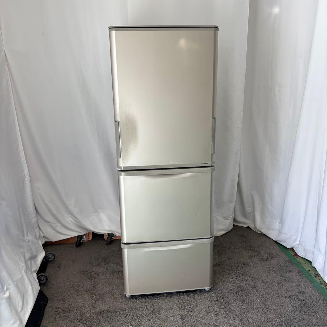 858　SHARP　冷蔵庫　大型　300-400ℓ　両開き　中古　安い　設置無料