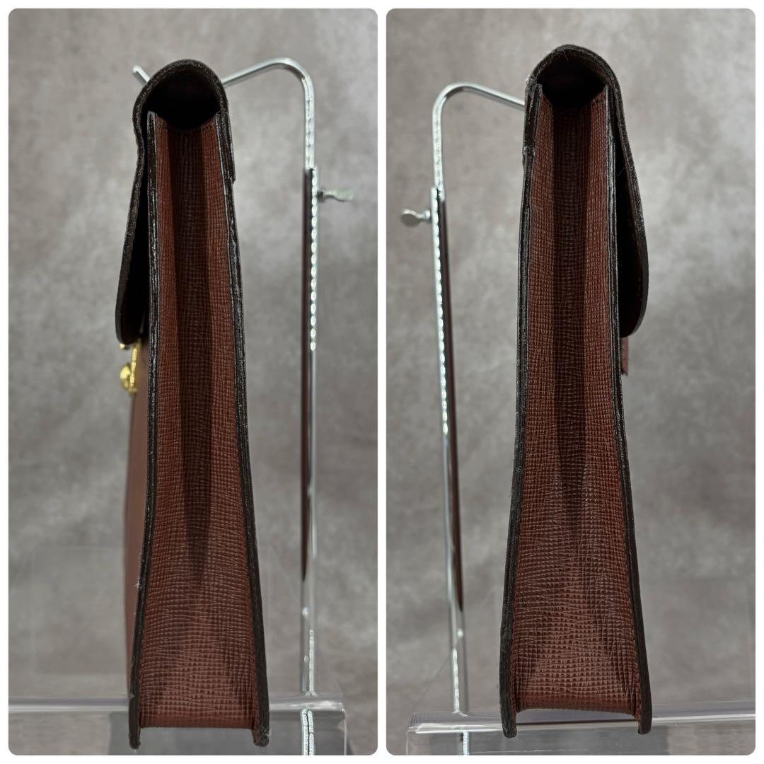 ソメスサドル ブリーフケース ビジネスバッグ サドルレザー 本革 鍵 ブラウン