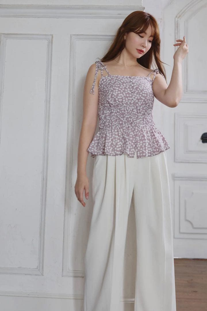 Her lip to♡Cherry Pattern Strap Top♡新品