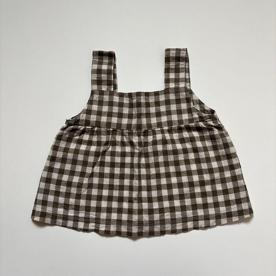 organic zoo ギンガム パンツ 1-2y ビスチェ 2-3y セット