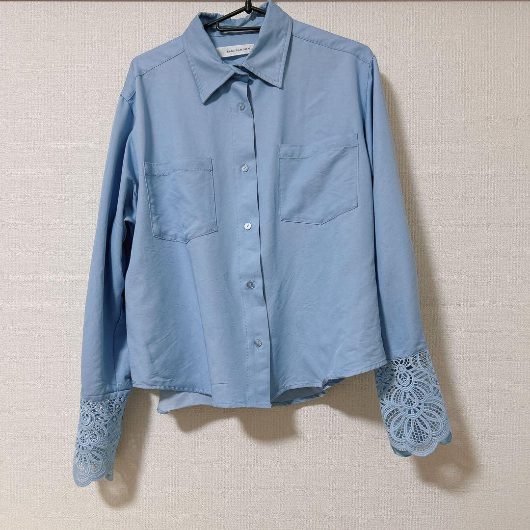 LAGUNAMOON レースカフスシャツ
