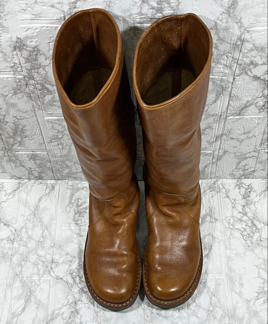 【美品】trippen トリッペン　ロングブーツ　シボ　サイドジップ　　24㎝