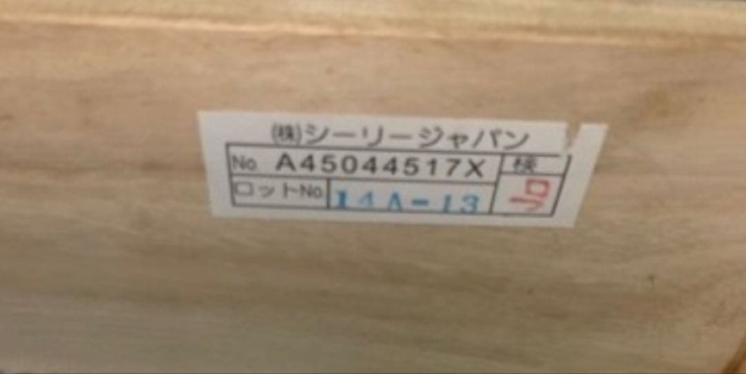 Sealy ダブルベッドフレーム　引き出し収納　コンセントライト　マットレス付き