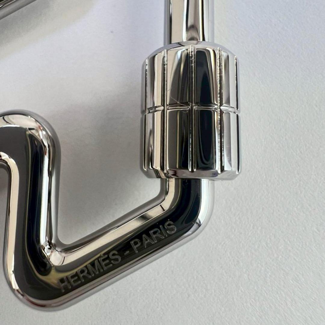 新品未使用　HERMES エルメス　Hトゥ・スピード　シルバー　キーリング