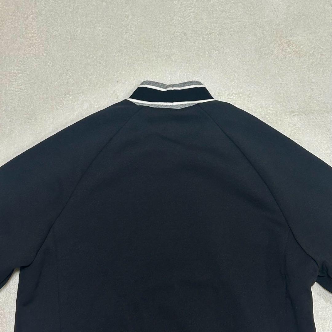 WAAC トレーナー スウェット　モックネック ラグランスリーブ 刺繍ロゴ入り