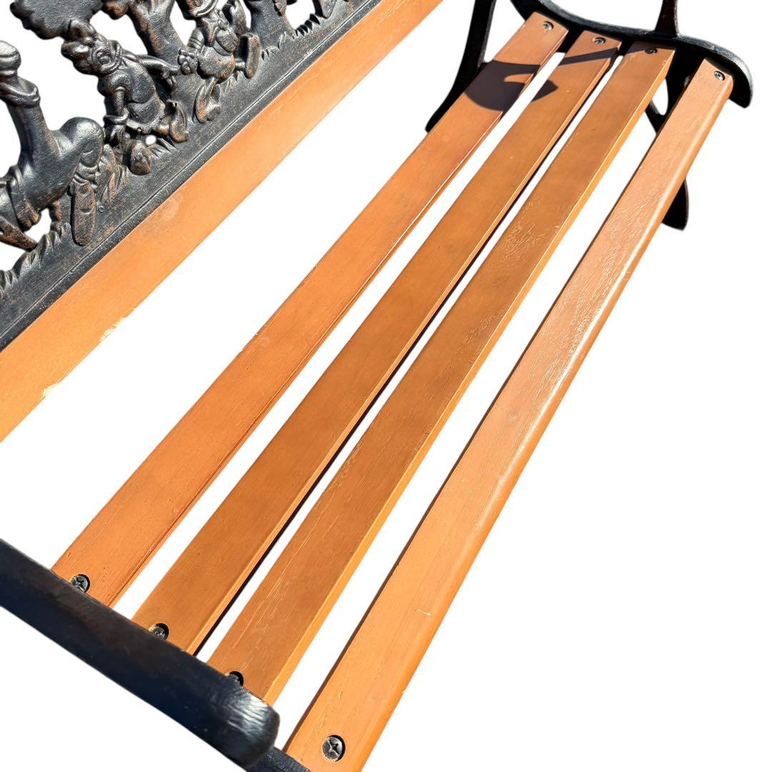 【希少】ディズニー 鋳物ガーデンベンチ ミッキー＆フレンズ 15-5