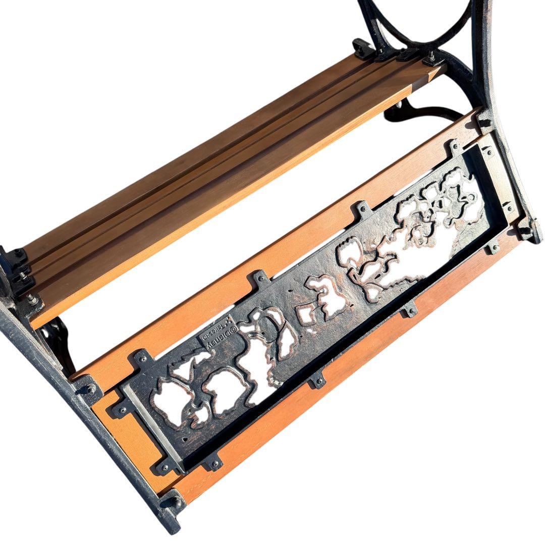 【希少】ディズニー 鋳物ガーデンベンチ ミッキー＆フレンズ 15-5