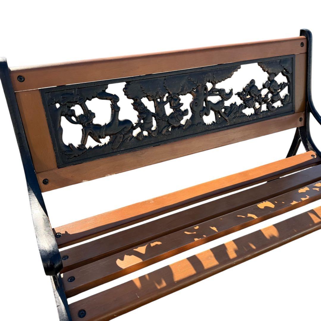 【希少】ディズニー 鋳物ガーデンベンチ ミッキー＆フレンズ 15-5