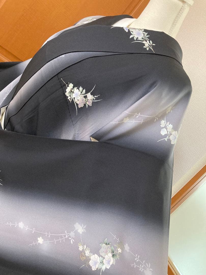 専用です　小紋　袷　black&white
