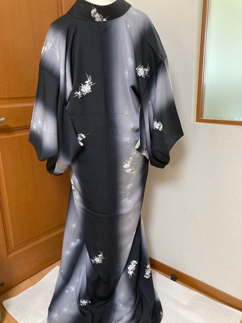 専用です　小紋　袷　black&white